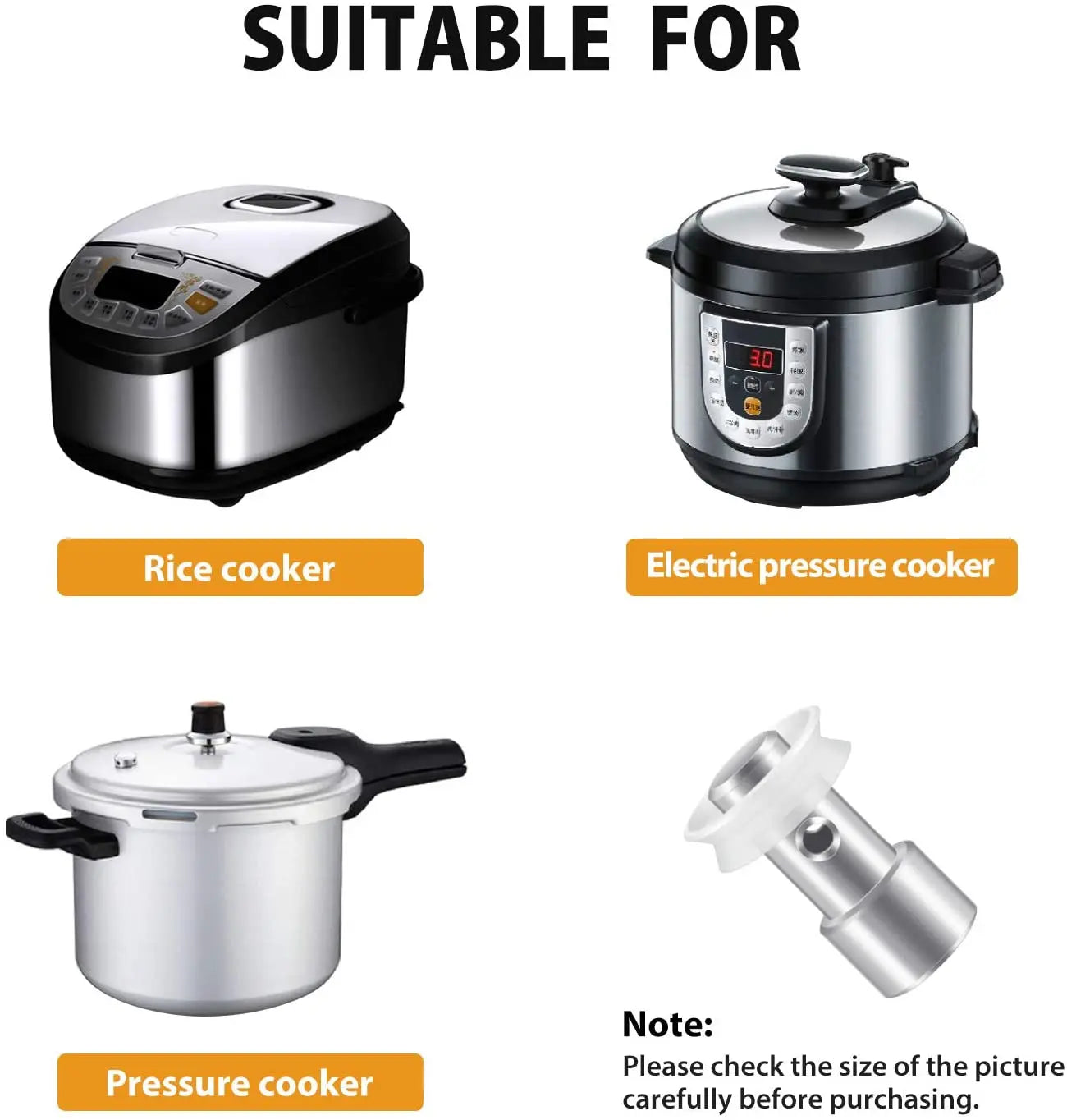 5 قطع صمام عائم، صمام بخار لجهاز الطهي الفوري، بديل عالمي لصمام البخار، مانع تسرب عائم لأجهزة الطهي بالضغط XL YBD60-100 PPC780 PPC770