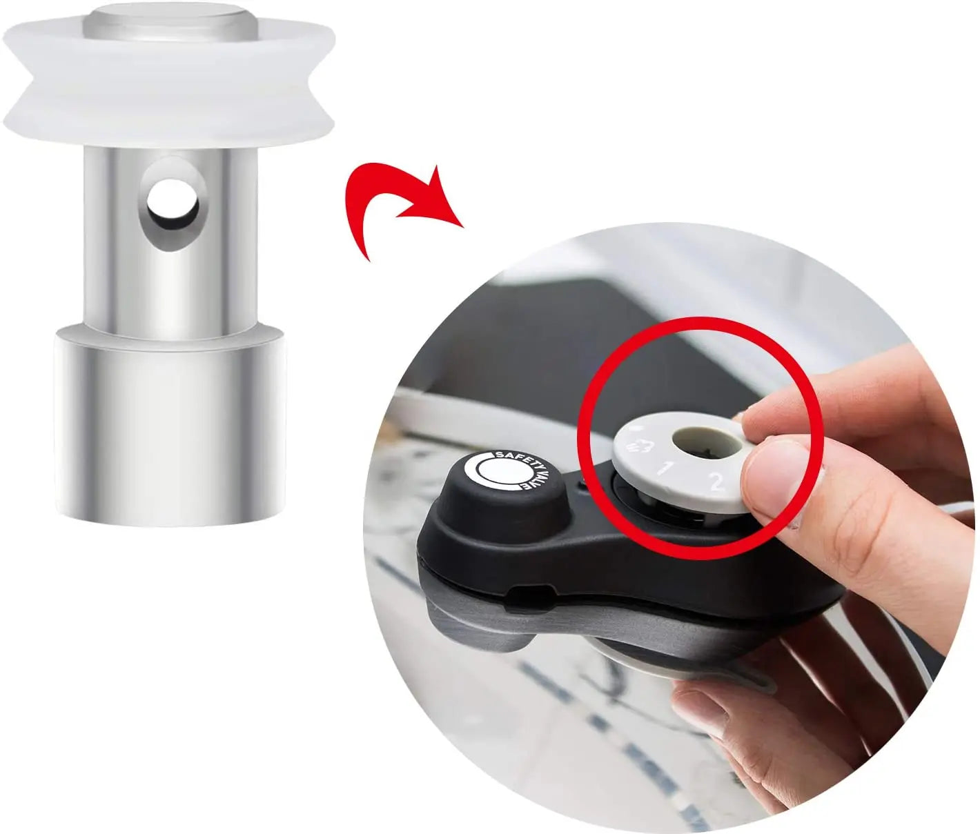 5 قطع صمام عائم، صمام بخار لجهاز الطهي الفوري، بديل عالمي لصمام البخار، مانع تسرب عائم لأجهزة الطهي بالضغط XL YBD60-100 PPC780 PPC770