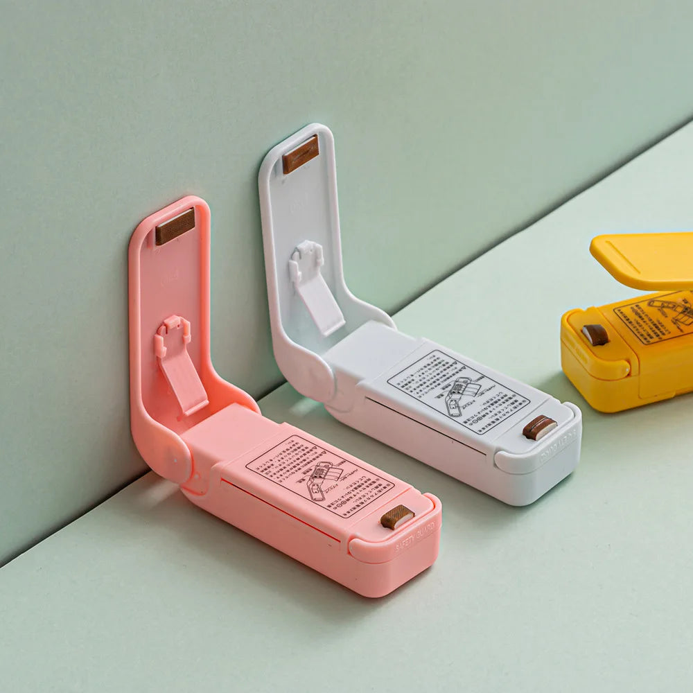 آلة تغليف صغيرة قابلة لإعادة الشحن عبر منفذ USB، مانعة للتسرب الحراري، أكياس تخزين، عبوات بلاستيكية، مانعة للتسرب الحراري للأطعمة، محمولة باليد