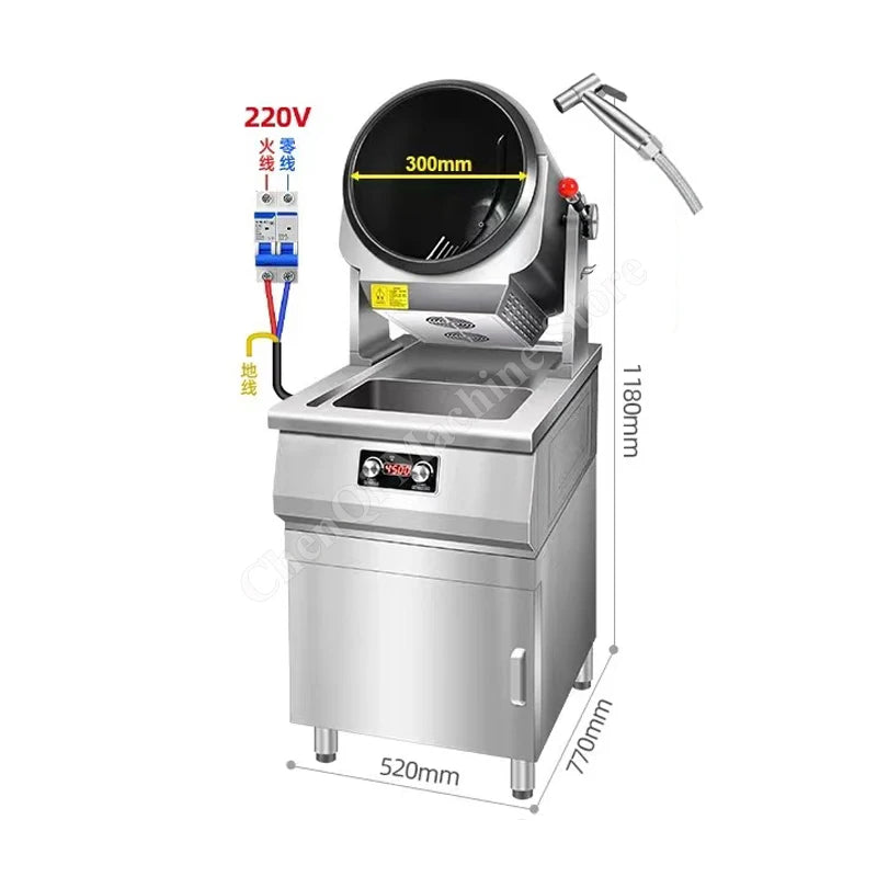 Food Cooking Machine Automatic Robot Fast Food Restaurant Fried Rice Wok Intelligent Stir Fry Cooking Robot