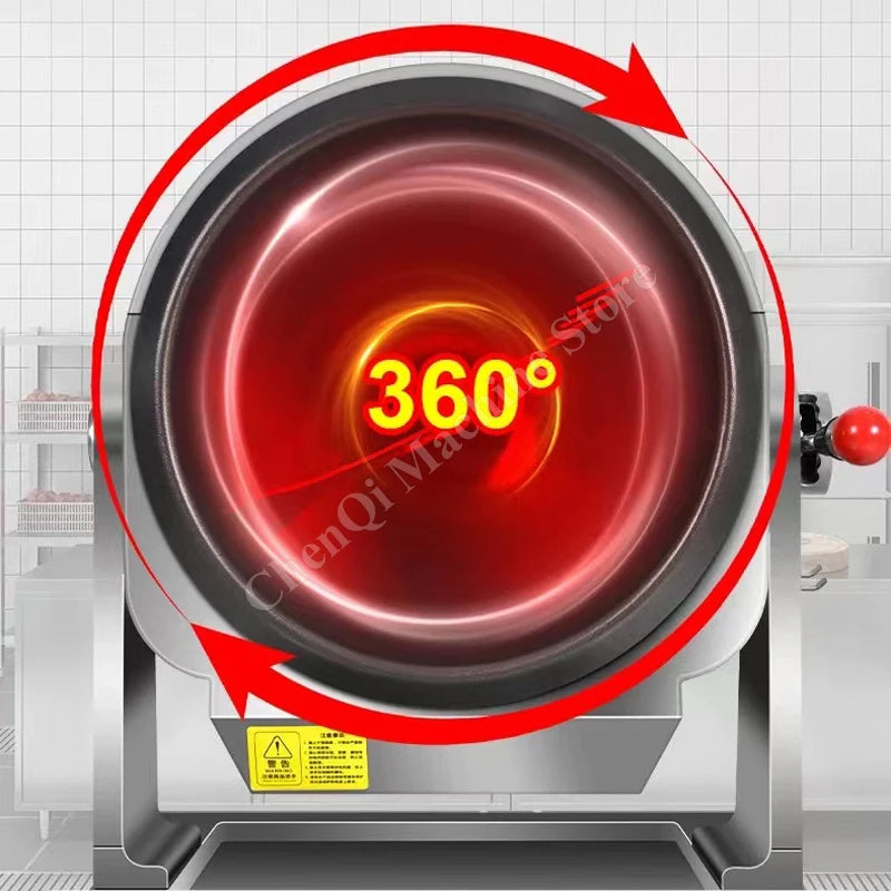 آلة طهي الطعام الأوتوماتيكية، روبوت، مطعم وجبات سريعة، مقلاة أرز مقلي، روبوت طهي ذكي للتقليب