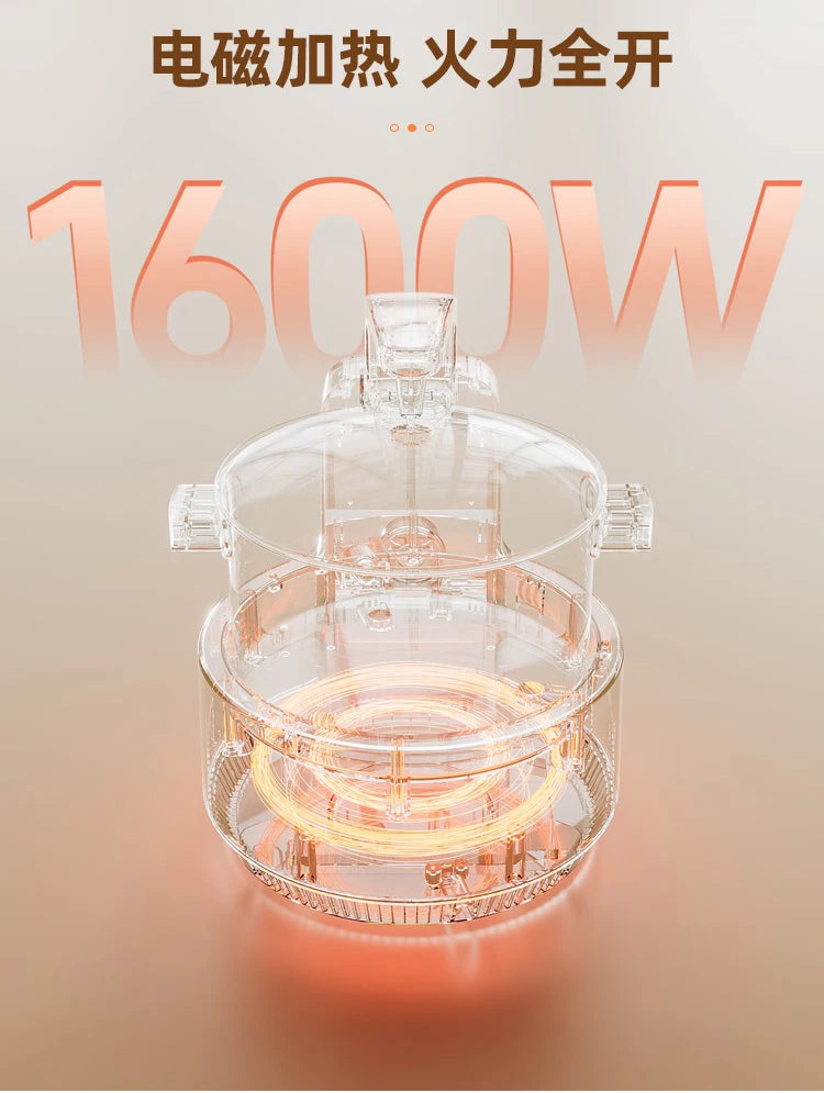 قدر طهي ذكي أوتوماتيكي بالكامل، متعدد الوظائف، متعدد الاستخدامات، مناسب للطبخ المنزلي والحرف اليدوية.