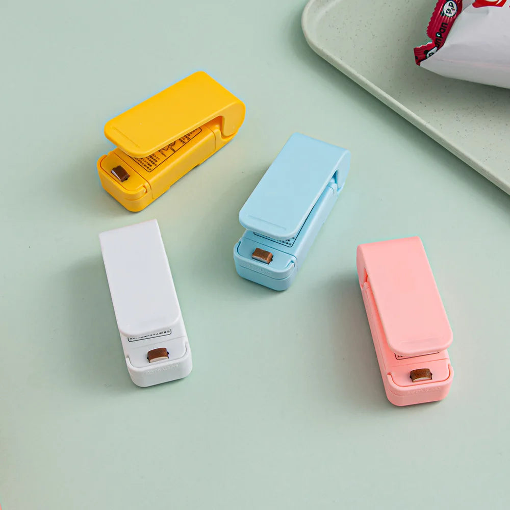 آلة تغليف صغيرة قابلة لإعادة الشحن عبر منفذ USB، مانعة للتسرب الحراري، أكياس تخزين، عبوات بلاستيكية، مانعة للتسرب الحراري للأطعمة، محمولة باليد