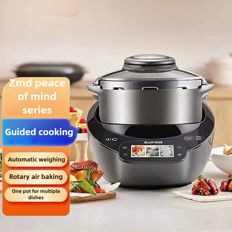 جهاز طهي منزلي بسعة 5 لترات، متعدد الوظائف، سهل التنظيف
