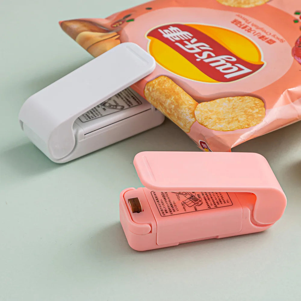 آلة تغليف صغيرة قابلة لإعادة الشحن عبر منفذ USB، مانعة للتسرب الحراري، أكياس تخزين، عبوات بلاستيكية، مانعة للتسرب الحراري للأطعمة، محمولة باليد