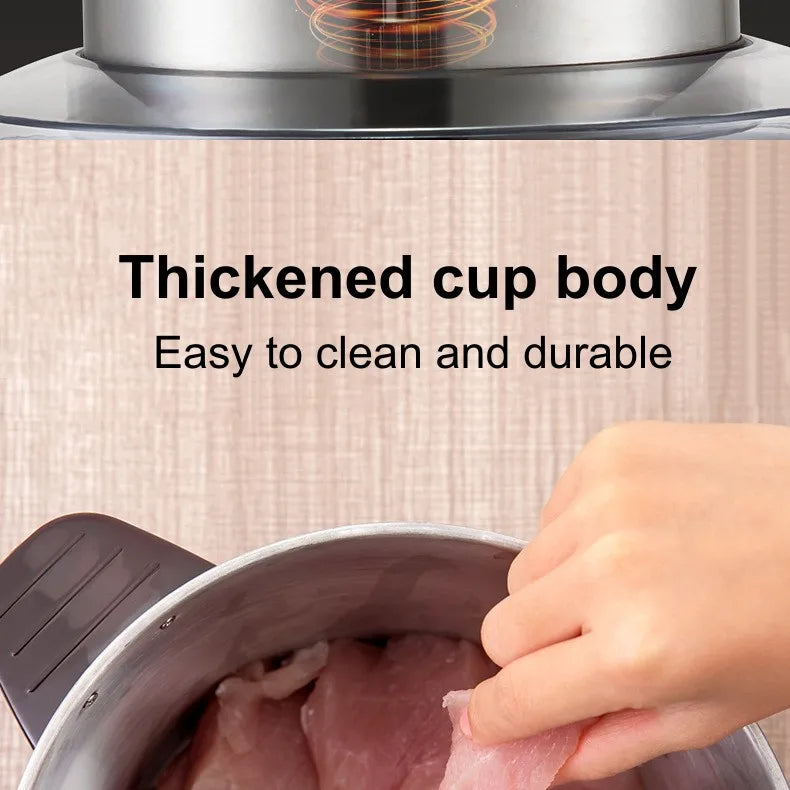 6L Electric Meat Grinders Food Crusher 6S Stainless Steel Multifunctional Vegetable Slicer Processor Chopper Kitchen Appliances