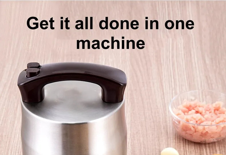 6L Electric Meat Grinders Food Crusher 6S Stainless Steel Multifunctional Vegetable Slicer Processor Chopper Kitchen Appliances