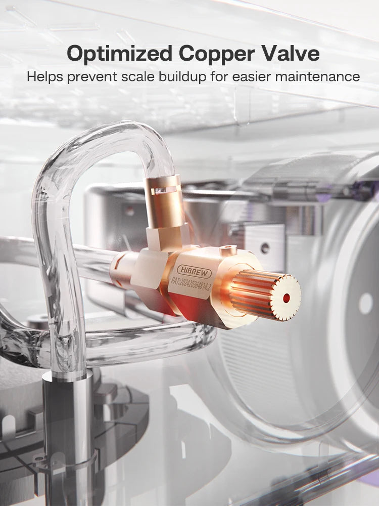 ماكينة قهوة إسبريسو نصف أوتوماتيكية HiBREW بقوة 20 بار، قابلة لتعديل درجة الحرارة، مزودة بحامل فلتر 58 مم، لتحضير القهوة الباردة/الساخنة، هيكل معدني H10A