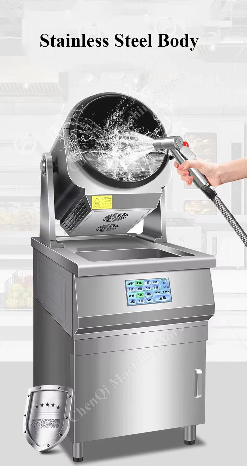 Food Cooking Machine Automatic Robot Fast Food Restaurant Fried Rice Wok Intelligent Stir Fry Cooking Robot