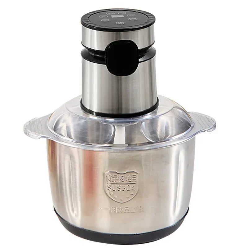 5L Electric Meat Grinders Multifunctional 304 Stainless Steel Food Crusher Vegetable Slicer Chopper Mincer Baby Food Processor