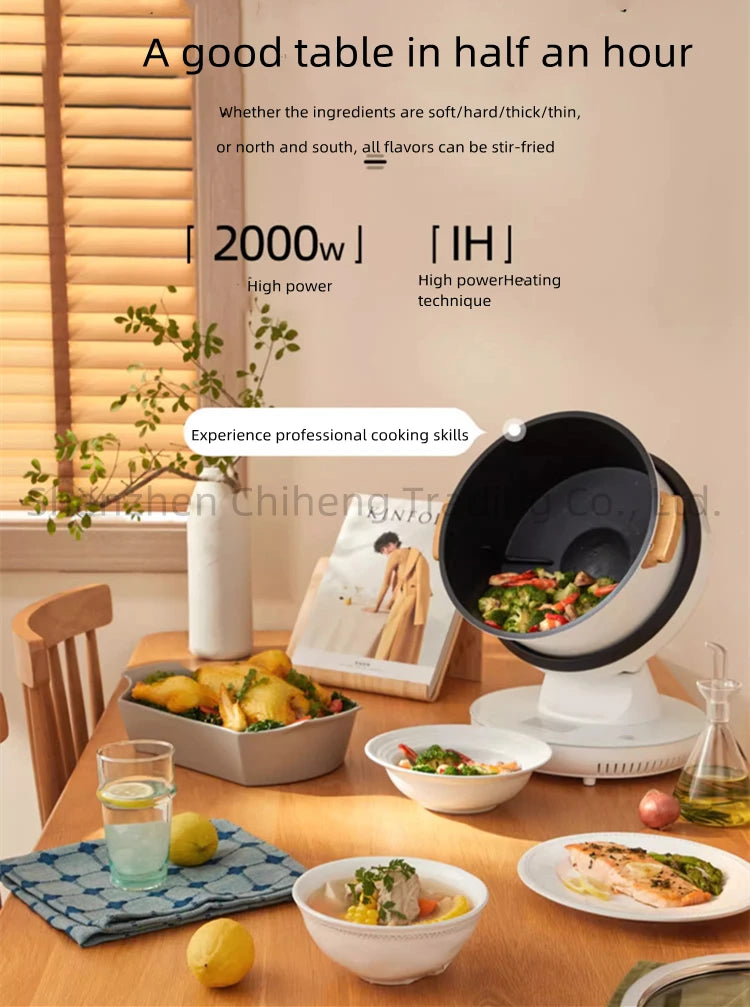 Electric Cooking Machine Fully Automatic Intelligent  Machine Household Cooking Robot Wok Kitchen Special Cooking Machine