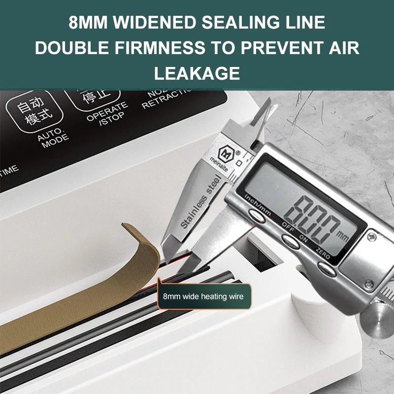 ماكينة تغليف الطعام بالتفريغ الهوائي MAGIC SEAL MS175، ماكينة تغليف الطعام الرطب بالتفريغ الهوائي للاستخدام المنزلي، ماكينة تغليف أكياس الطعام البلاستيكية الاحترافية