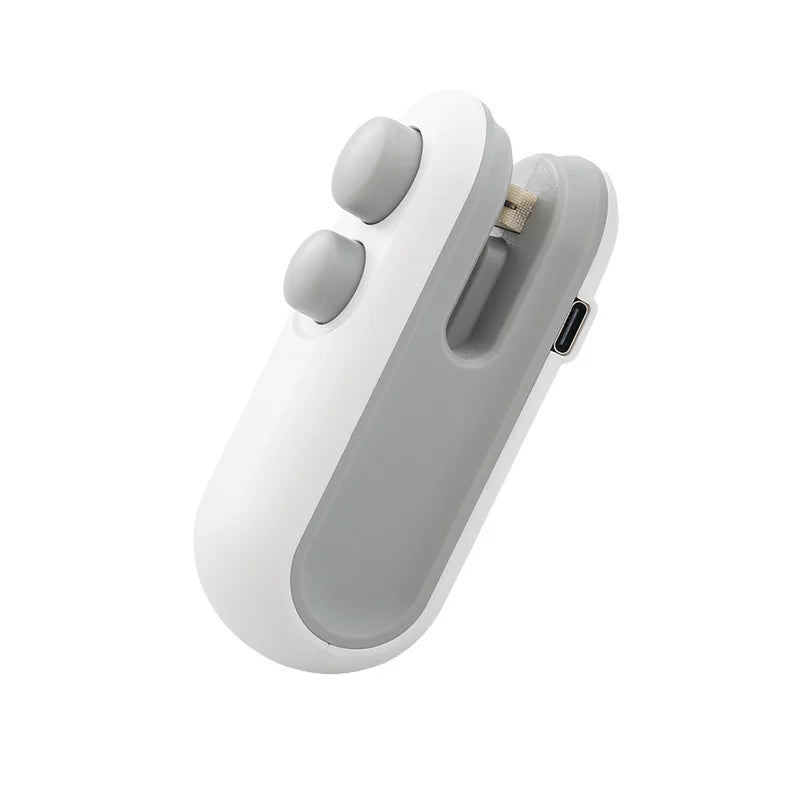 آلة تغليف صغيرة قابلة لإعادة الشحن عبر منفذ USB، مانعة للتسرب الحراري، أكياس تخزين، عبوات بلاستيكية، مانعة للتسرب الحراري للأطعمة، محمولة باليد