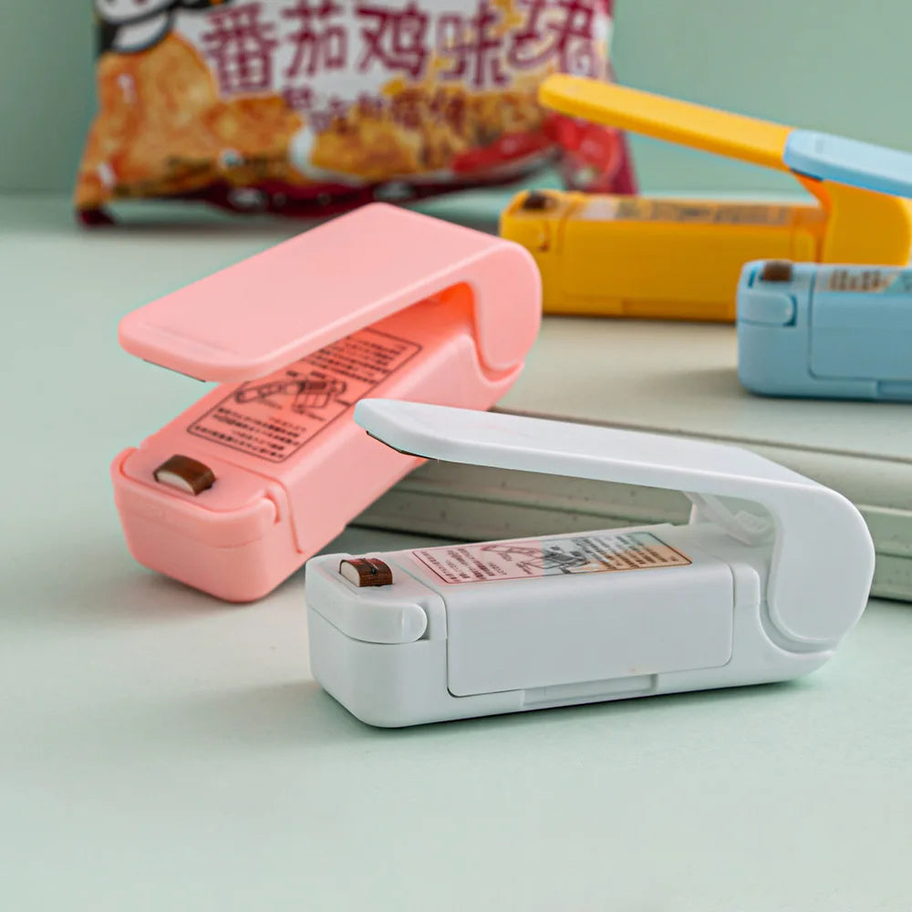 آلة تغليف صغيرة قابلة لإعادة الشحن عبر منفذ USB، مانعة للتسرب الحراري، أكياس تخزين، عبوات بلاستيكية، مانعة للتسرب الحراري للأطعمة، محمولة باليد