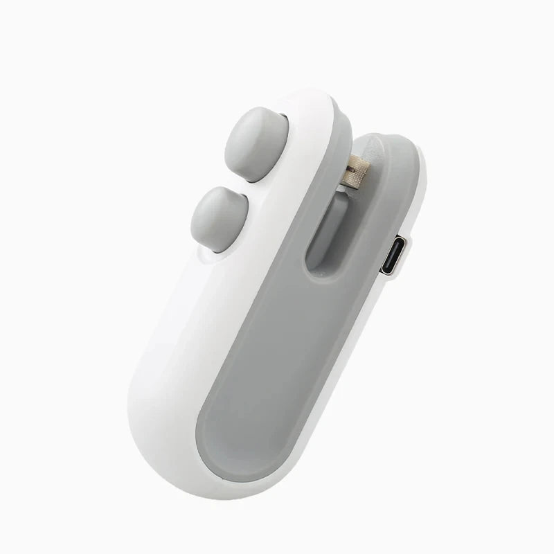 آلة تغليف صغيرة قابلة لإعادة الشحن عبر منفذ USB، مانعة للتسرب الحراري، أكياس تخزين، عبوات بلاستيكية، مانعة للتسرب الحراري للأطعمة، محمولة باليد