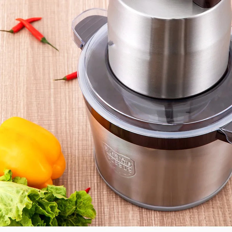 6L Electric Meat Grinders Food Crusher 6S Stainless Steel Multifunctional Vegetable Slicer Processor Chopper Kitchen Appliances